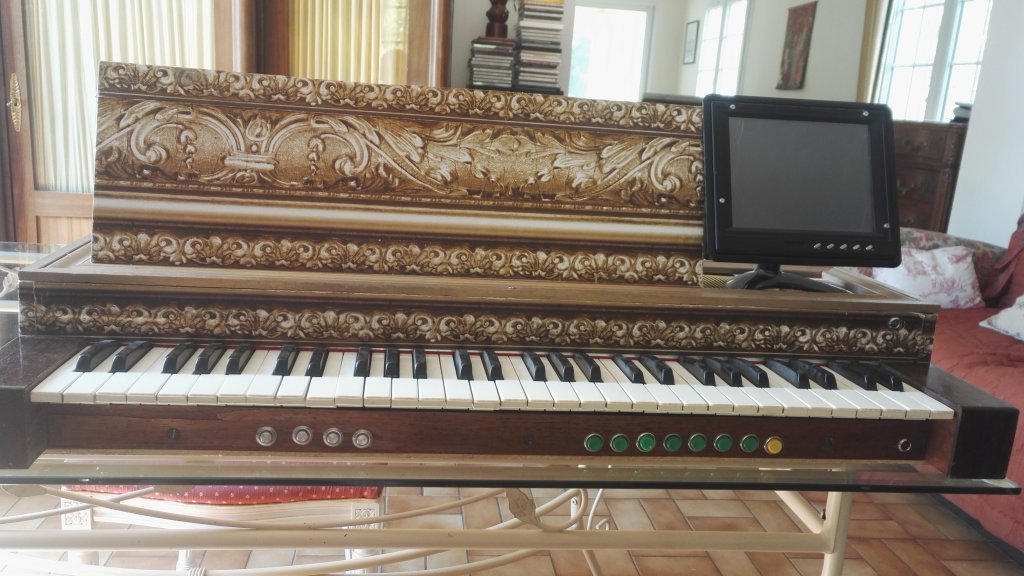 Orgue 1 clavier St Eustache � capteurs HALL